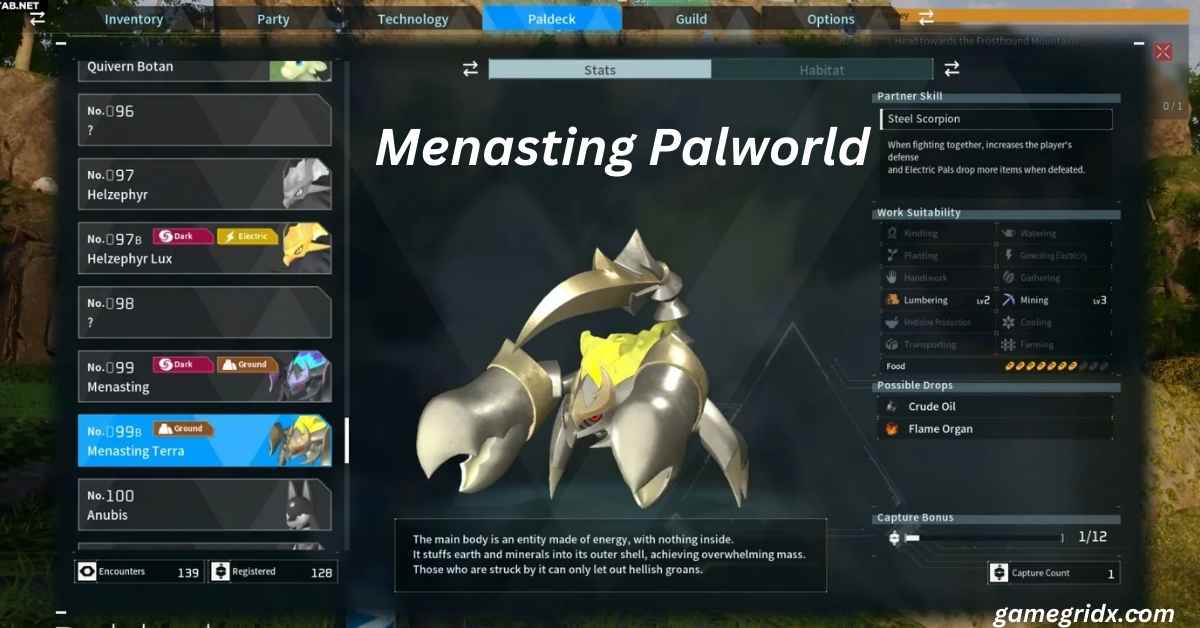 Menasting Palworld Boss location, Breeding and How to Beat Palworld