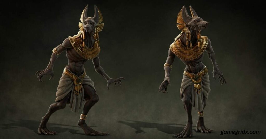 fighting Anubis, Guardian of the Dark Sun